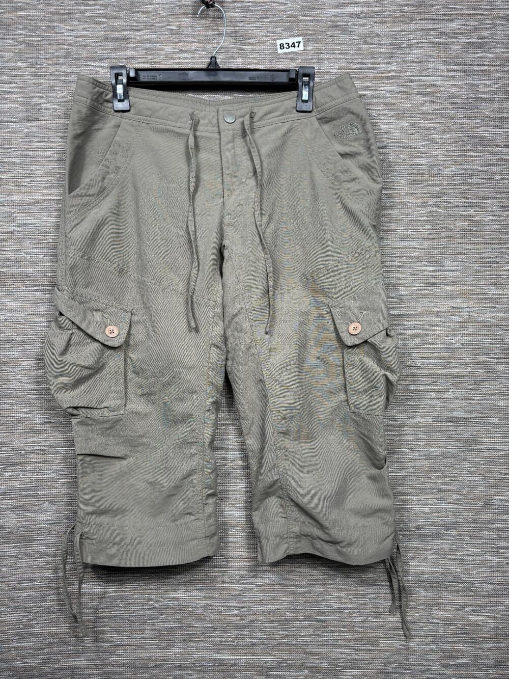 The North Face Paramount Propel Cargo Pants Womens Sz 12 Green Capri Drawstring